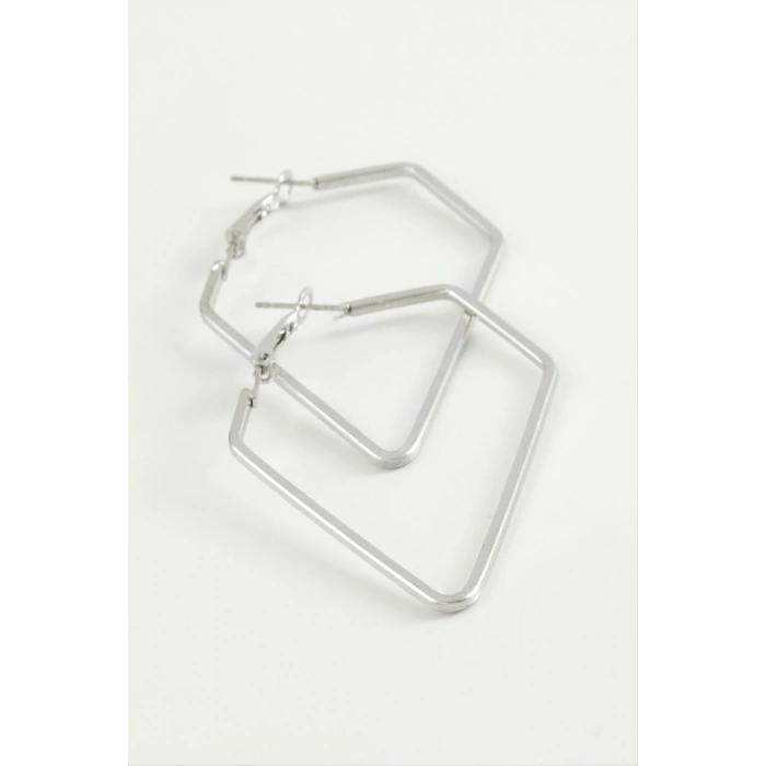 Dörtgen Halka Küpe 4,5 cm