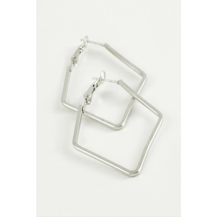 Dörtgen Halka Küpe 7,5 cm