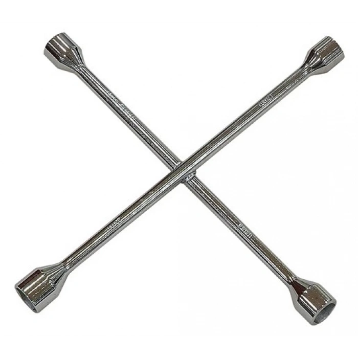 Dörtlü Bijon Anahtarı Krom Çelik Tam Profesyonel Lokmalı Bijon Tüm Araçlar İçindir (4887)