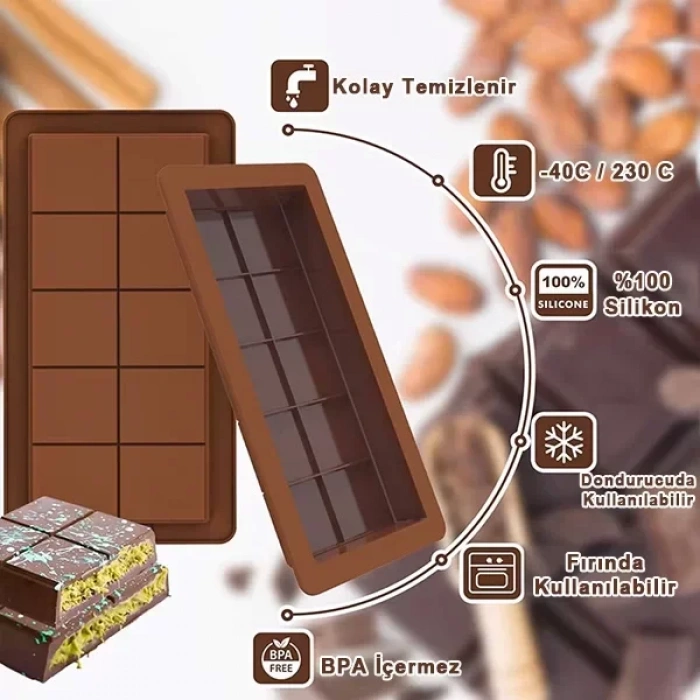 Dubai Çikolatası Kalıbı Çikolata Kalıbı Bpa Free (4887)