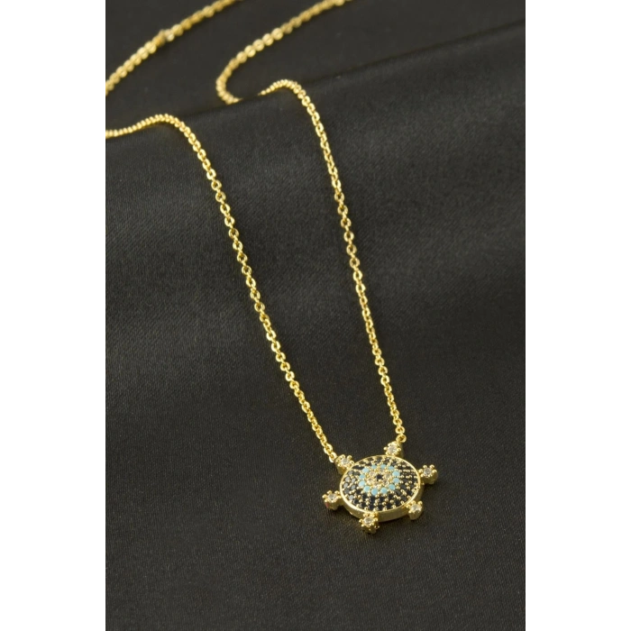 Dümen Zirkon Taşlı Kolye