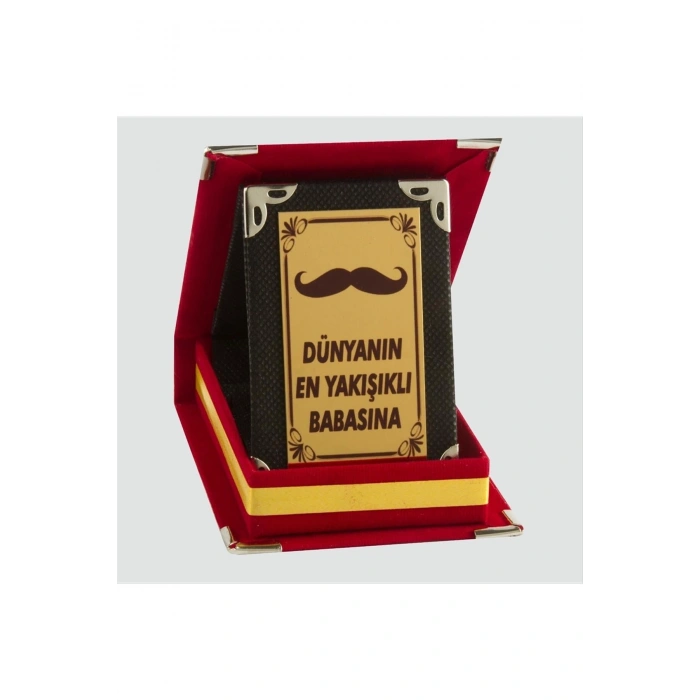 Dünyanın En Yakışıklı Babasına Plaketi