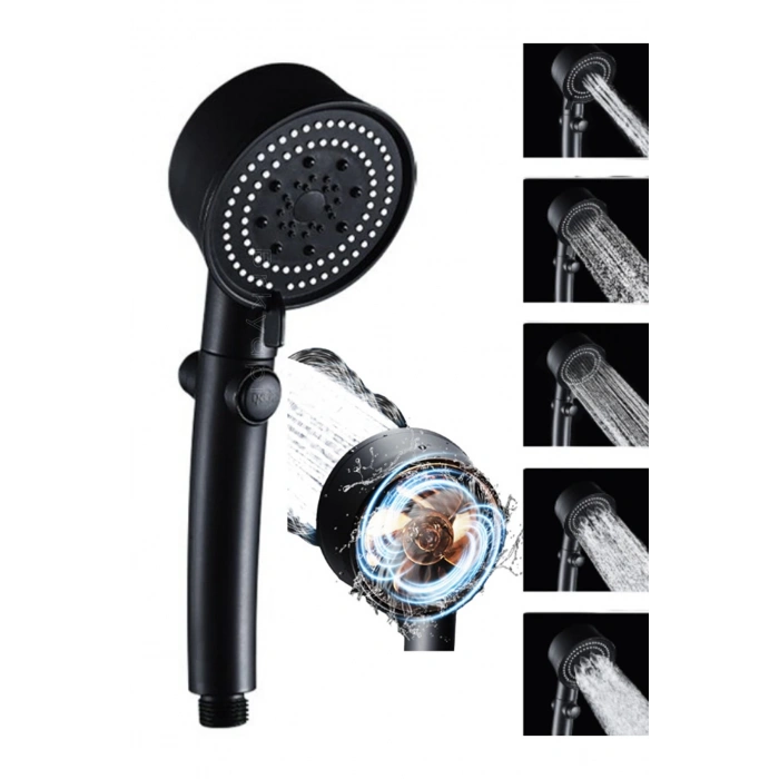 Duş Başlığı Pervaneli Serinletici Tasarım 5 Modlu (4887)