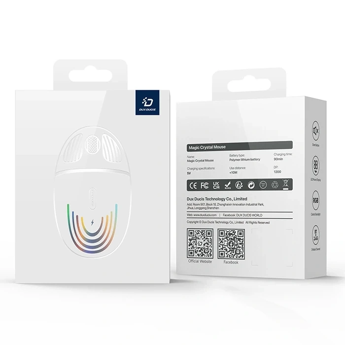 Dux Ducis Cm Series Kablosuz Bluetooth 2.4ghz Şeffaf Mouse