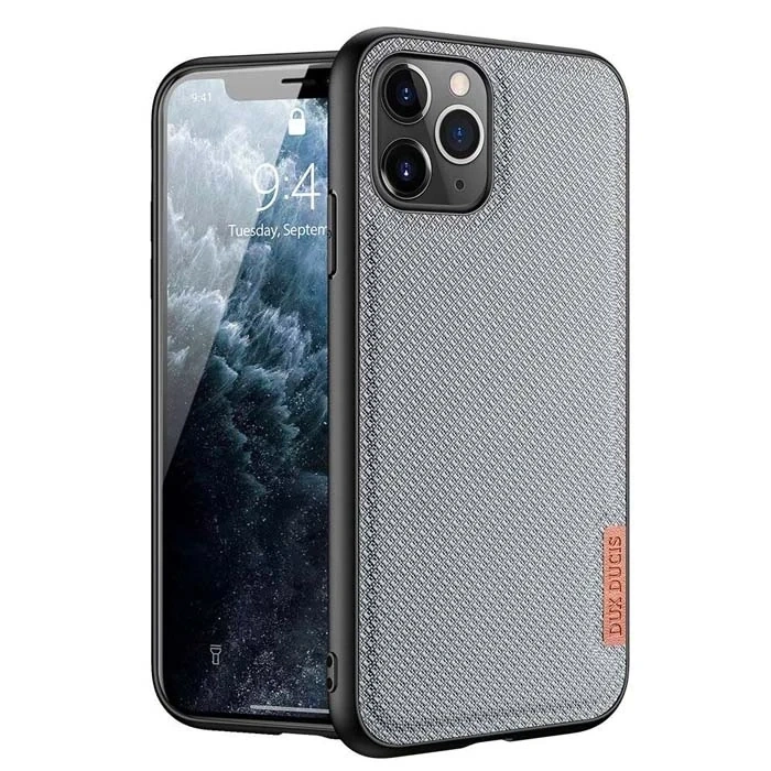 Dux Ducis Fino Serisi İphone 11 Pro 5.8inç Kılıf Premium Dokuma Silikon Kılıf