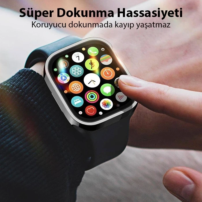 Dux Ducis Hamo Series Apple Watch Ultra 49mm İçin Hard Pc Full Koruma Sert Armor Zırh Kılıf