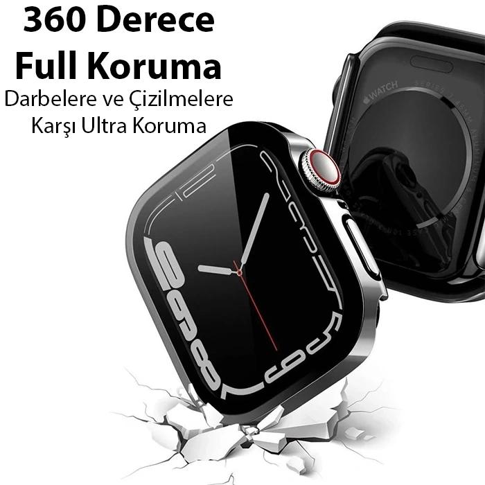 Dux Ducis Hamo Series Apple Watch Ultra 49mm İçin Hard Pc Full Koruma Sert Armor Zırh Kılıf