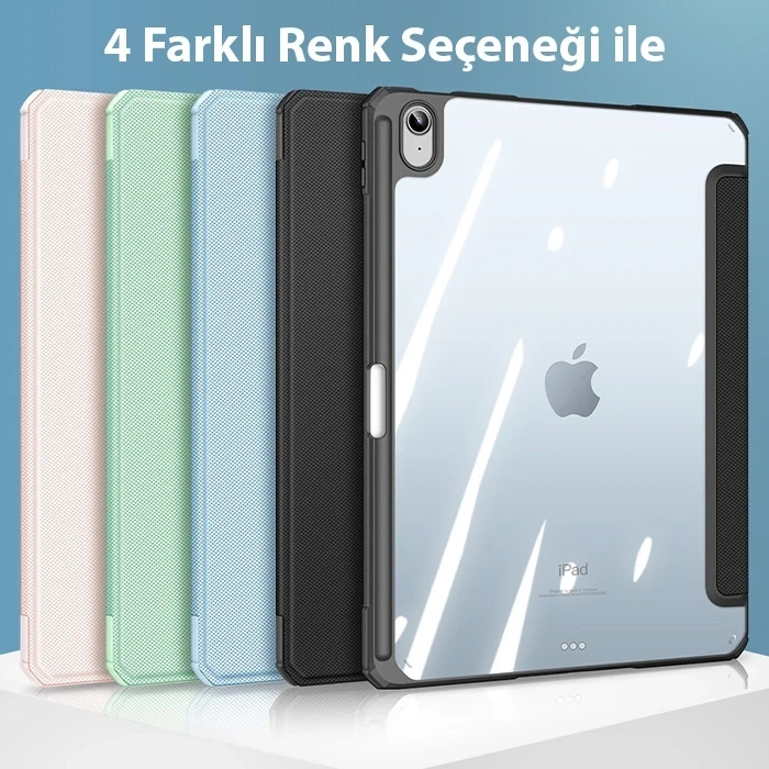 Dux Ducis İpad 10.2 2022 Kılıf Toby Series Kalem Yerli Manyetik Kapaklı Kılıf