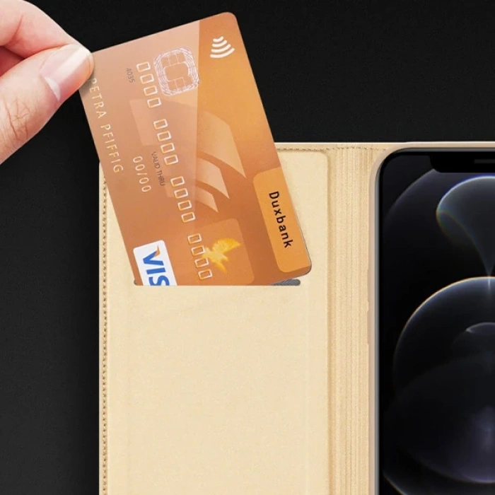 Dux Ducis İphone 12/ 12 Pro Kılıf Kapaklı Flip Cover Kılıf Skin Pro Series Kılıf
