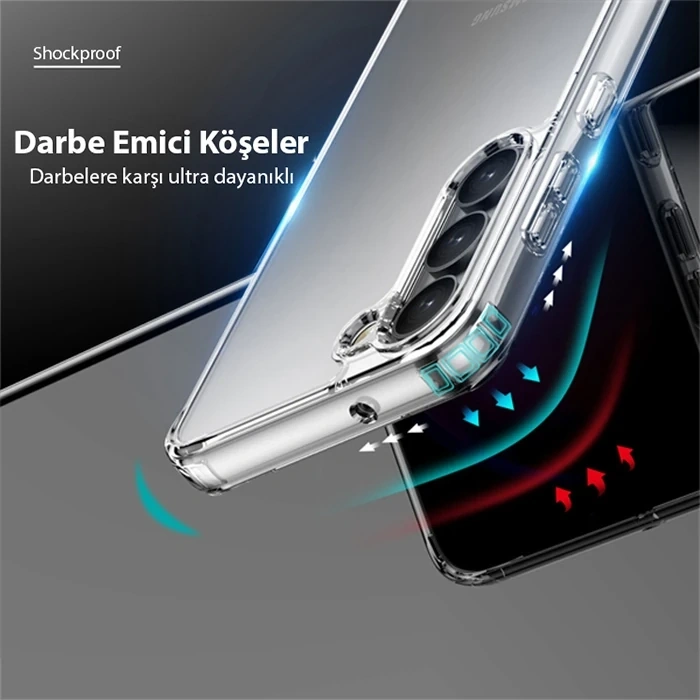 Dux Ducis Sm Galaxy S23 Plus Clin Series Shockproof Şeffaf Silikon Kılıf-(5775)