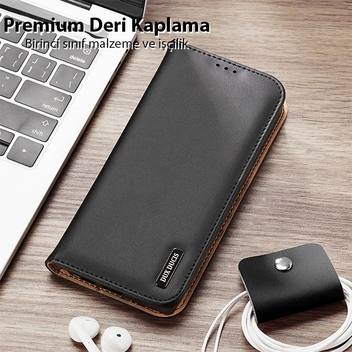 Dux Ducis Sm Galaxy S23 Plus Kılıf Mıknatıslı Cüzdanlı Deri Kılıf Hivo Series