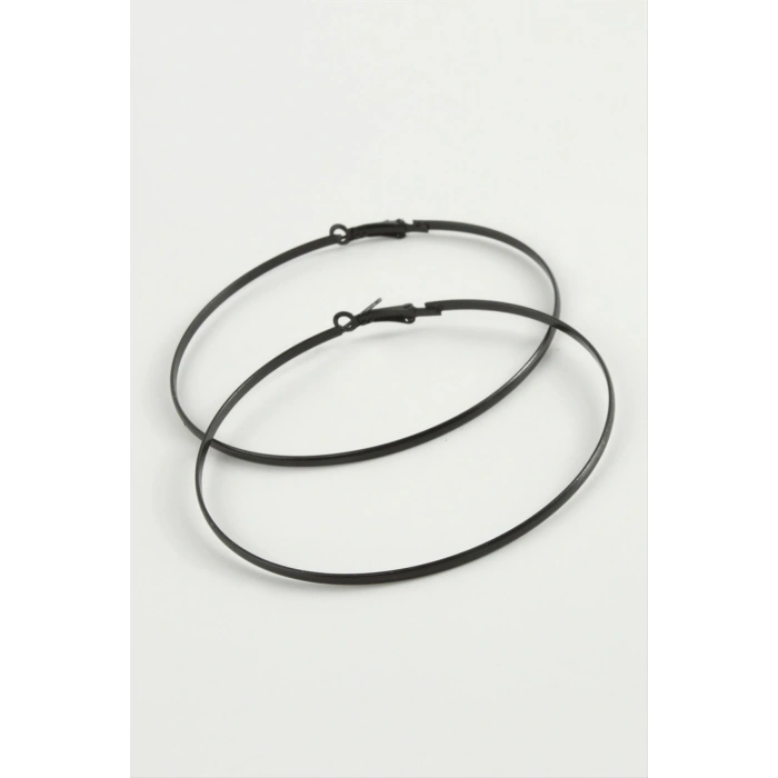 Düz Metal Halka Küpe 8-9-10 cm