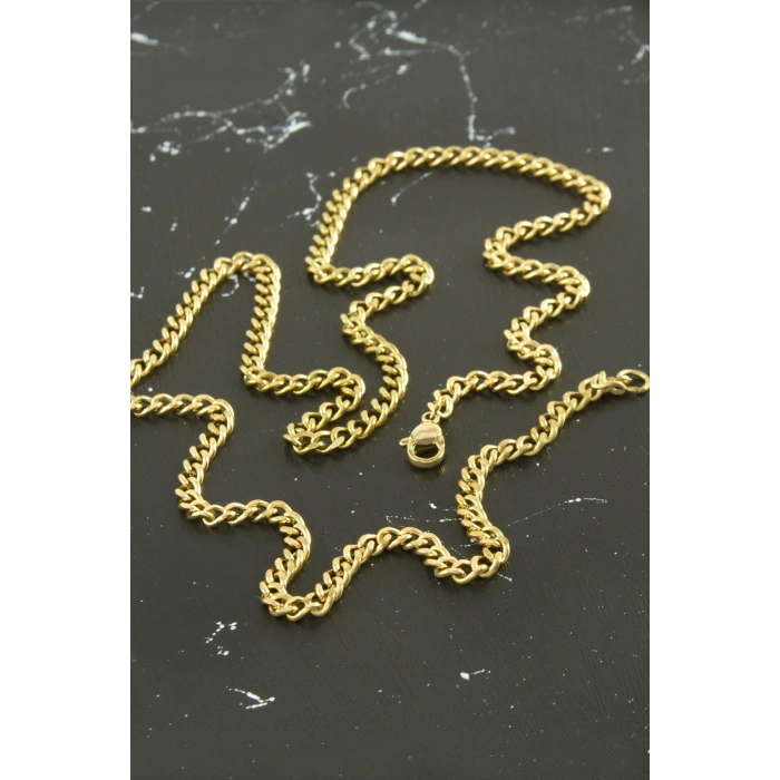 Düz Zincir Çelik Kolye 55 cm