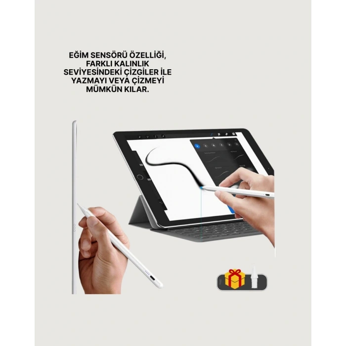 Eğim Sensörlü 10 Mm Uçlu Dijital Kalem – Uzun Pil Ömrü Ve Kolay Kullanım