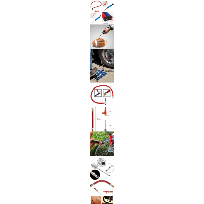 El Ayak Pompaları İğne Hortum Şişirme Kiti