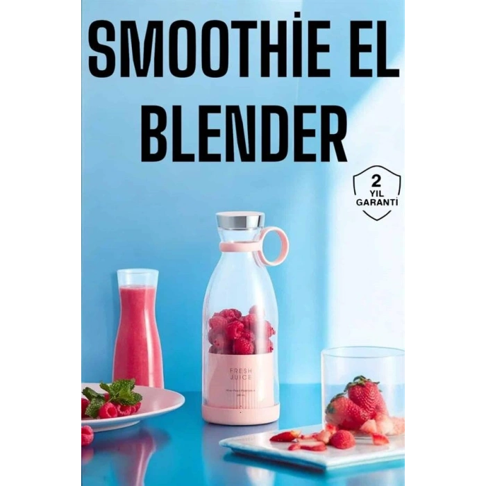 El Blender Bardak Blender Şarjlı Taşınabilir Meyve Sıkcağı Smoothie