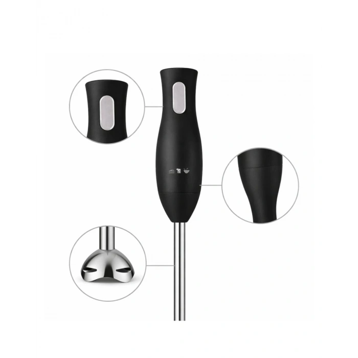 El Blenderı Paslanmaz Çelik Metal Ayaklı Ergonomik Tasarımlı Mutfak Blender