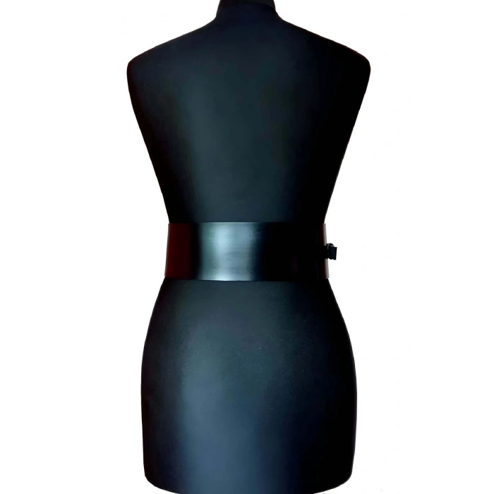Elbise Üzerine Şık Deri Korse Harness - Brf920