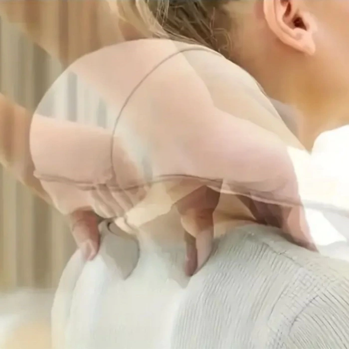 Elektrikli Boyun ve Sırt Masaj Aleti Kablosuz Boyun ve Omuz Yoğurma Masaj Yastığı (4887)