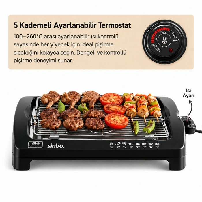 ELEKTRİKLİ IZGARA 2000W SBG-7102 (4887)