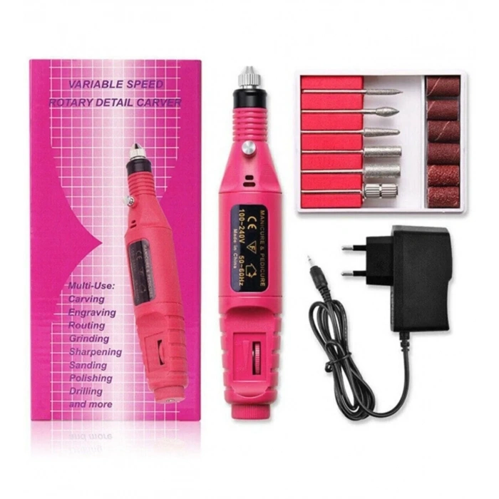 Elektrikli Manikür Pedikür Törpüsü Profesyonel Bakım Süsleme Elektrikli Tırnak Törpü Makinesi (4887)