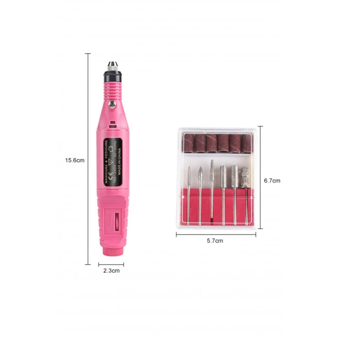 Elektrikli Profesyonel Manikür Pedikür Seti Değiştirilebilir Başlık Seçeneği