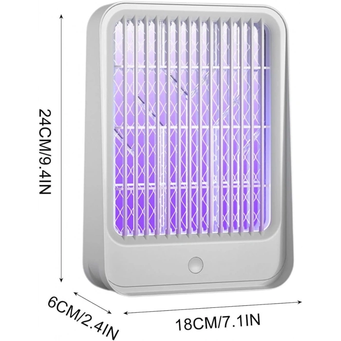 Elektrikli Sinek Kovucu Usb Şarjlı Sessiz Ve Etkili Led Işıklı Kapan