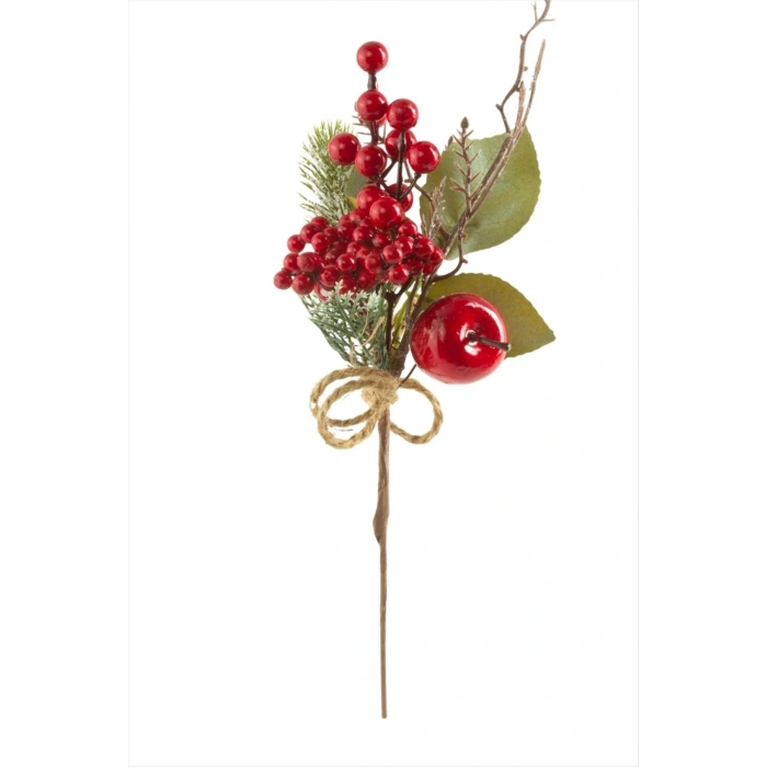 Elma Yapraklı Kokina Yılbaşı Süsü 29 cm