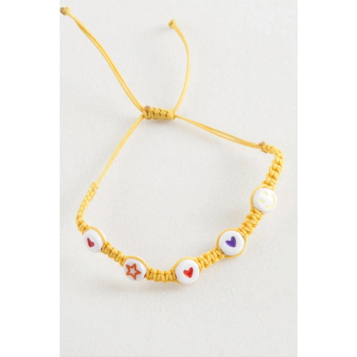 Emoji Makrome Örgülü Bileklik