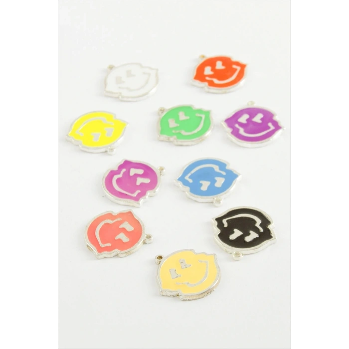 Emoji Tek Kulp Mineli Bileklik ve Kolye Ucu Aparatı 1 Adet