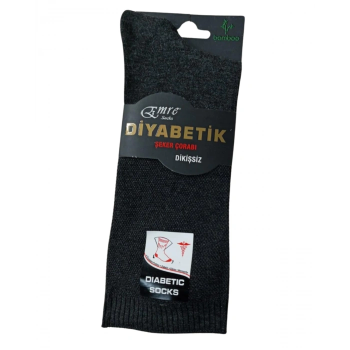 Emre Erkek  Diyabetik Bambu Çorap 6 Adet