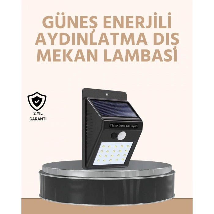 Enerji Tasarruflu Ve Otomatik Sensörlü Led Güneş Işığı – Dış Mekan Uyumlu