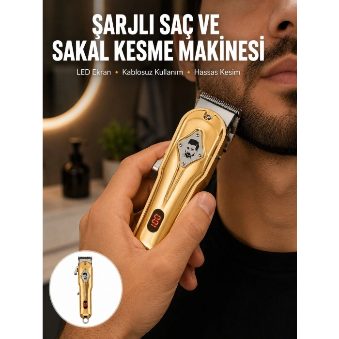 Ergonomik Tasarımlı, Hafif Ve Taşınabilir Profesyonel Tıraş Makinesi Yeni Nesil
