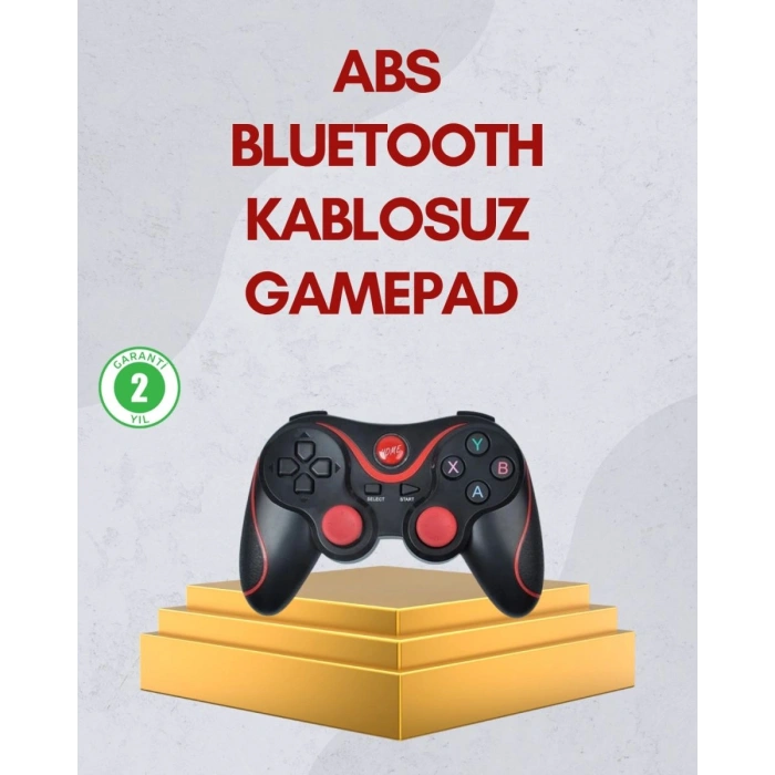 Ergonomik Tasarımlı Kablosuz Bluetooth Gamepad Titreşimli