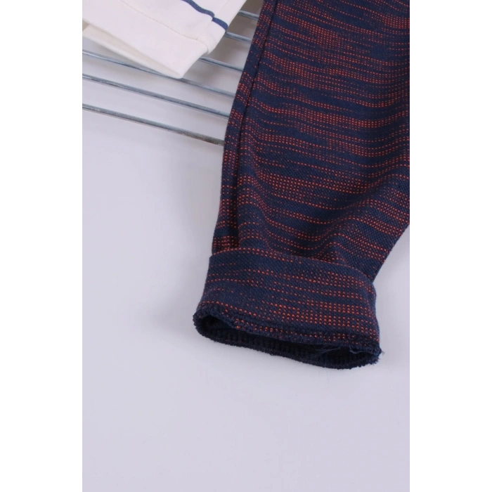 Erkek Bebek Desenli 2li Pantolon 3/12 Ay