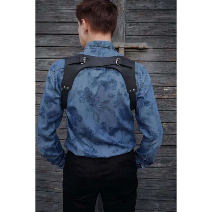 Erkek Deri Seksi Harness - Brfm134