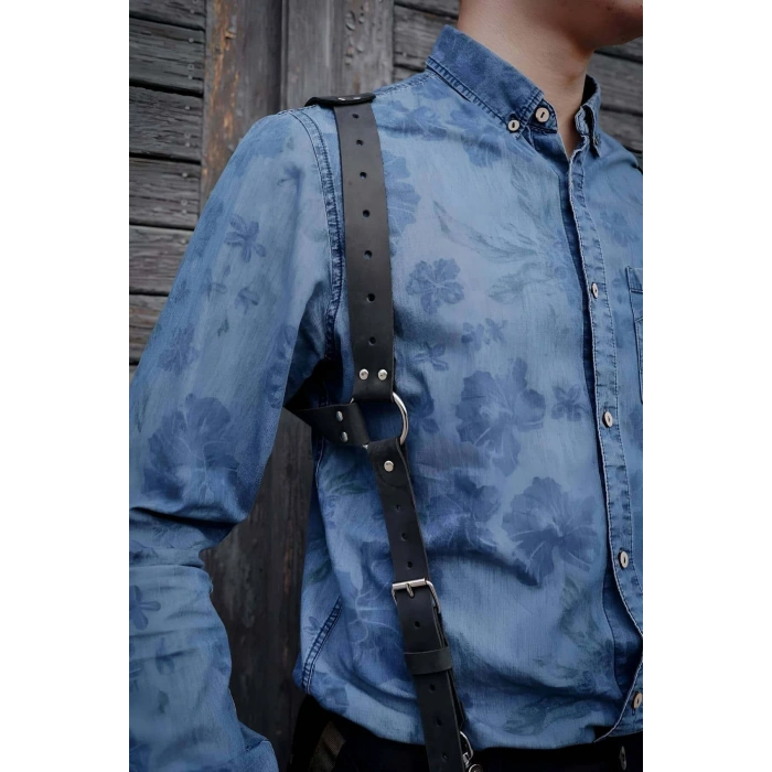 Erkek Deri Seksi Harness - Brfm134