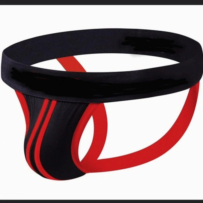 Erkek  Kırmızı Şeritli Jockstrap