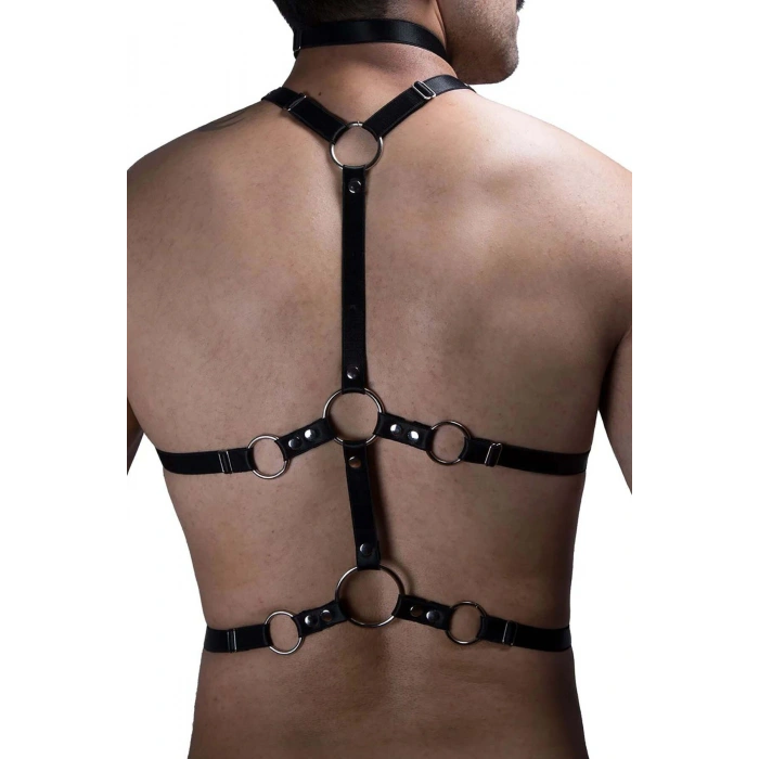 Erkek Lastik Göğüs Harness - Brfm192