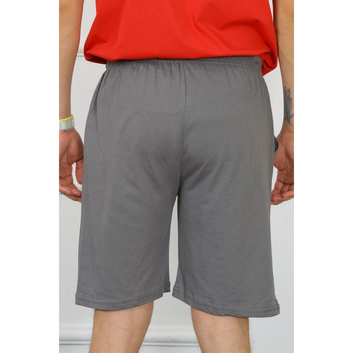 Erkek Pamuk Füme Şort