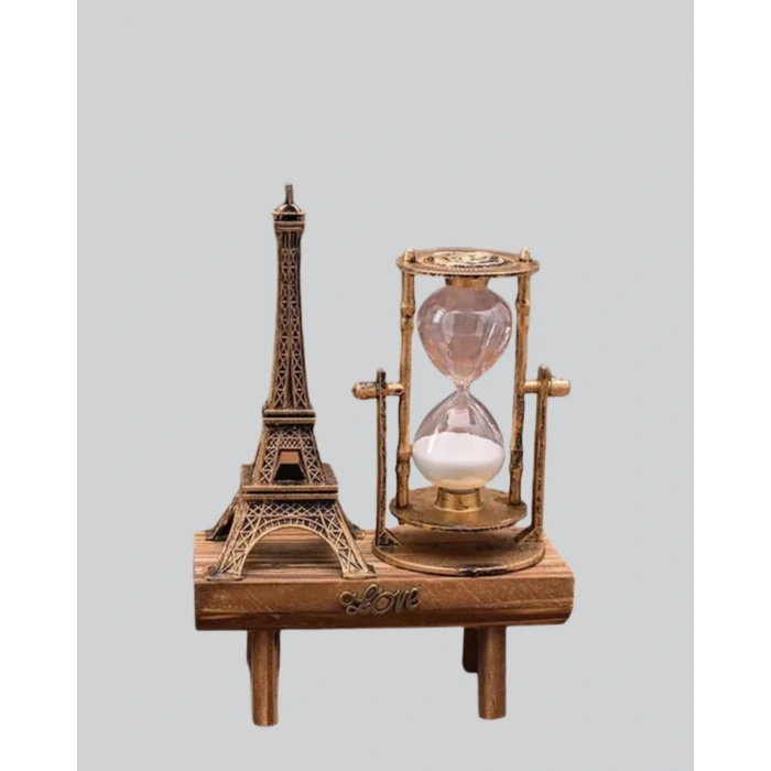 Ev, Ofis Ve Kafeler İçin Retro Ahşap Kum Saati Dekorasyonu