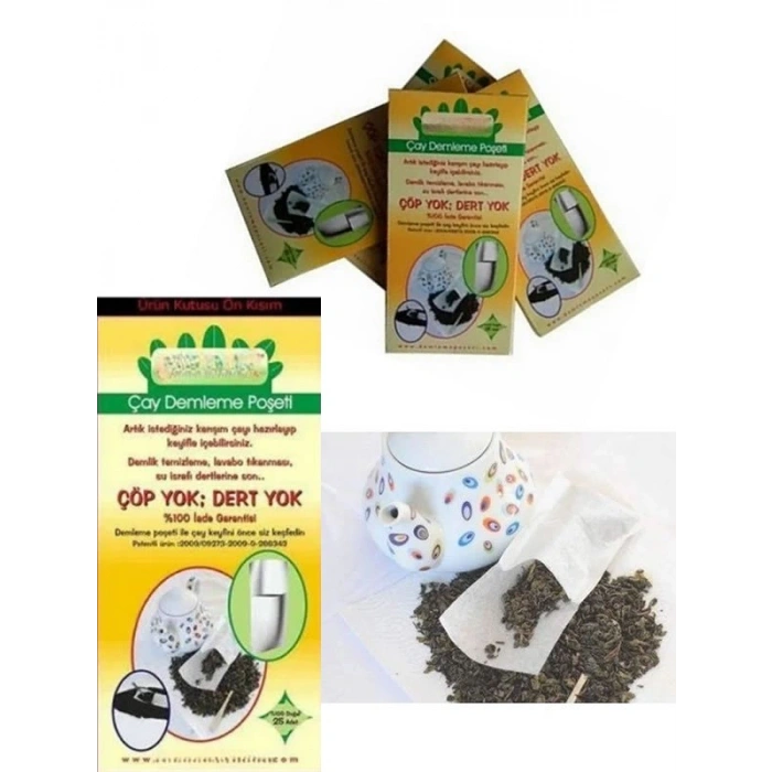 Ev Tipi Çay Demleme Poşeti 25Li Paket