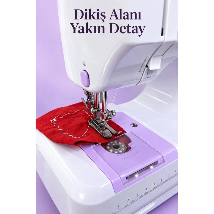 Ev Tipi Mini Dikiş Makinesi Pedallı Ve Hız Ayarlı