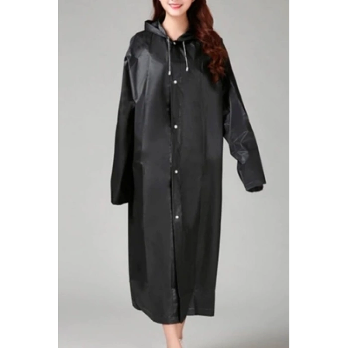 EVA SİYAH PARDESÜ YAĞMURLUK (4887)