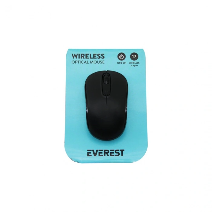 EVEREST SM-804 WİRELESS - KABLOSUZ 1600DPI USB OPTİCAL MOUSE VAKUM AMBALAJ (4887)