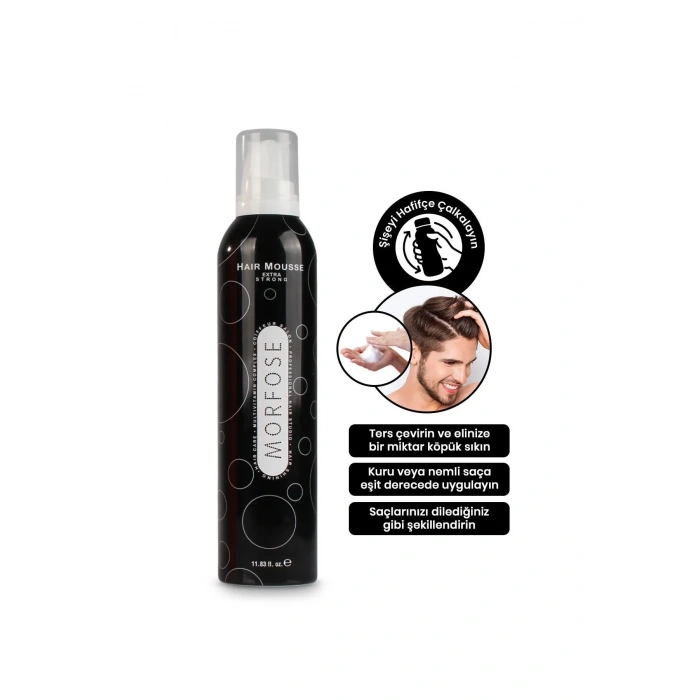 Extra Strong Saç Köpük 350 ML - Ekstra Güçlü Tutuş - mrfs