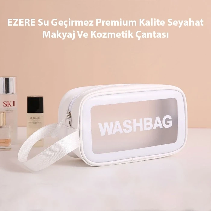 Ezere Su Geçirmez Premium Kalite Seyahat Makyaj Ve Kozmetik Çantası 3 Adet Set