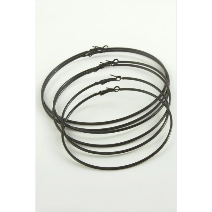 Ezme Metal Halka Küpe 6 Adet