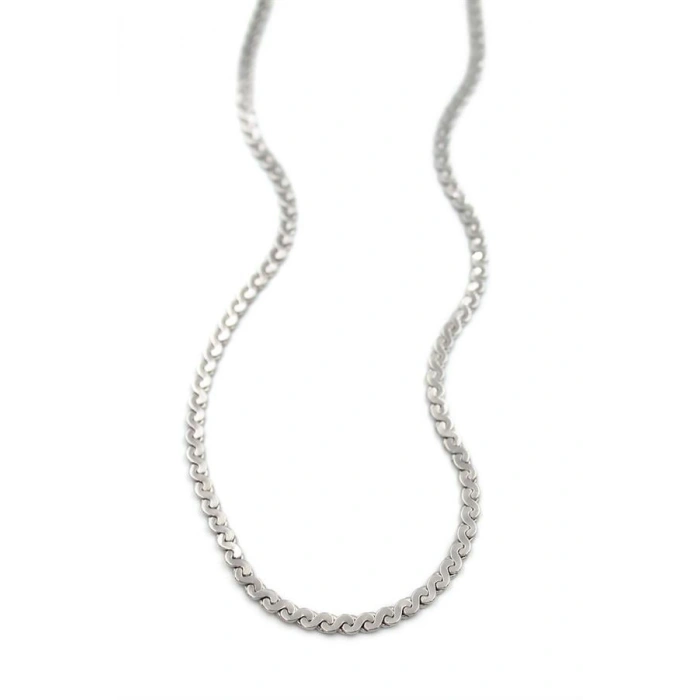 Ezme Zincir Sonsuzluk Kolye - Gümüş