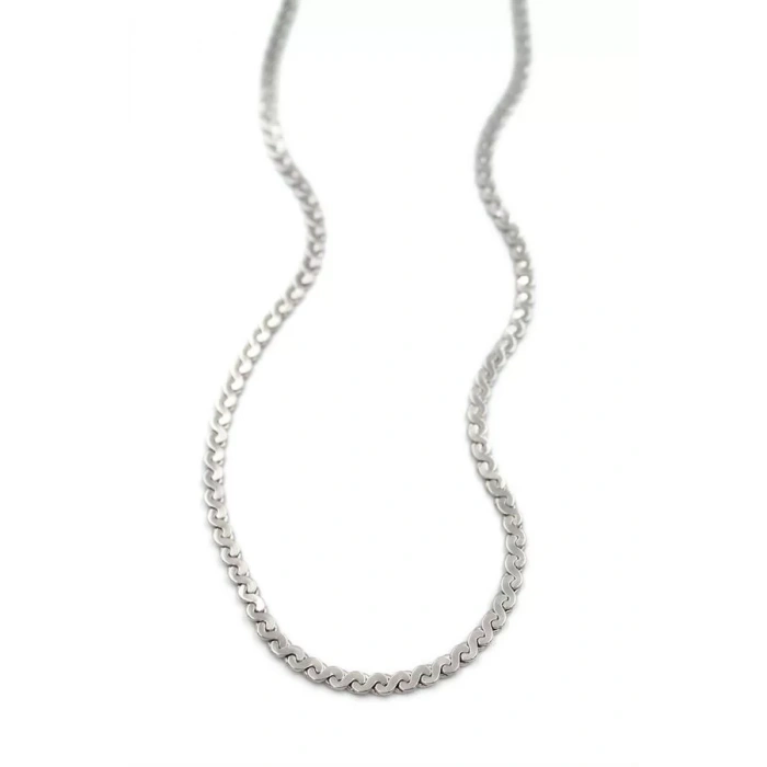 Ezme Zincir Sonsuzluk Kolye - Gümüş